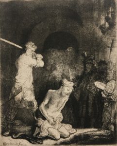 Lire la suite à propos de l’article La Décollation de Saint Jean-Baptiste – Rembrandt