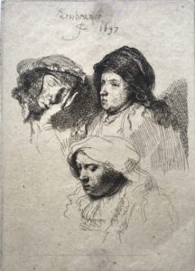 Lire la suite à propos de l’article Trois têtes de femmes – Rembrandt