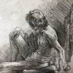 Académie d'un homme assis à terre - Rembrandt