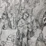 Le Baptême de l'eunuque detail 2 - Rembrandt