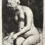 Femme avec les pieds dans l'eau - Rembrandt