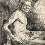 Figures académiques d'hommes detail 1 - Rembrandt