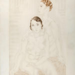 Tsuguharu Foujita (1886-1968), Deux Nus assis. De L'album Femmes