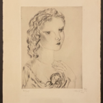Tsuguharu Foujita (1886-1968), Jeune femme à la rose