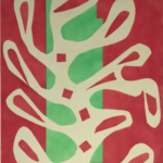 Henri Matisse, Algue blanche sur fond rouge et vert, 1947