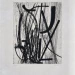 Hans Hartung (1904-1989), Composition abstraite. Gravure 16