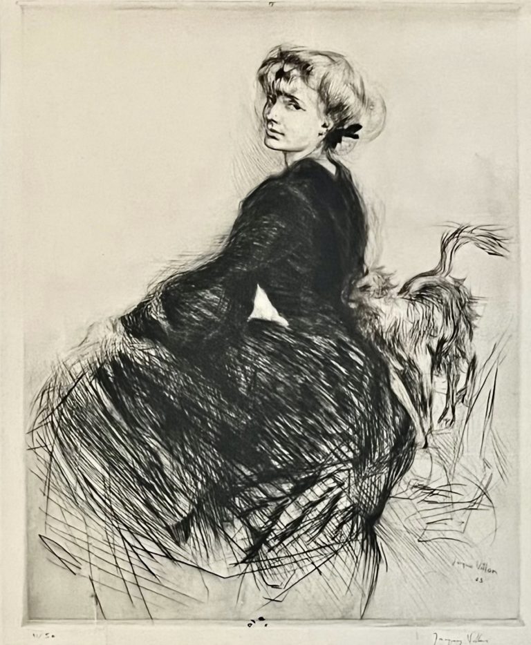 Jacques Villon (1875-1963), Lily ou La Femme au Chat