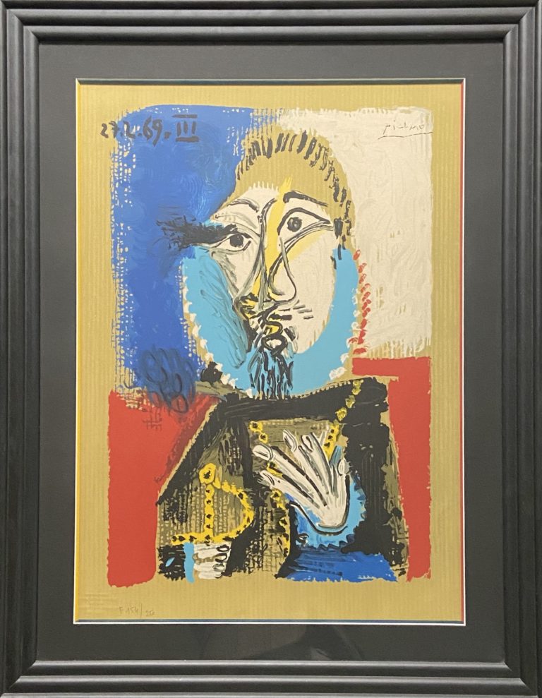 Pablo Picasso (1881-1973), Portrait imaginaire, (Du portfolio des Portraits imaginaires (1969), suite de 29 lithographies)