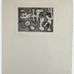 Joan Miró (1893-1983), La Lumiere de la Lame (composition en noir)