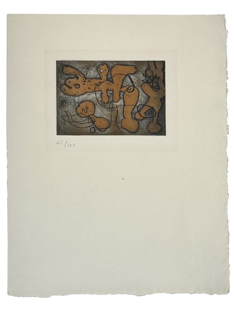 Joan Miró (1893-1983), La Lumière de la Lame (composition en brun et noir)