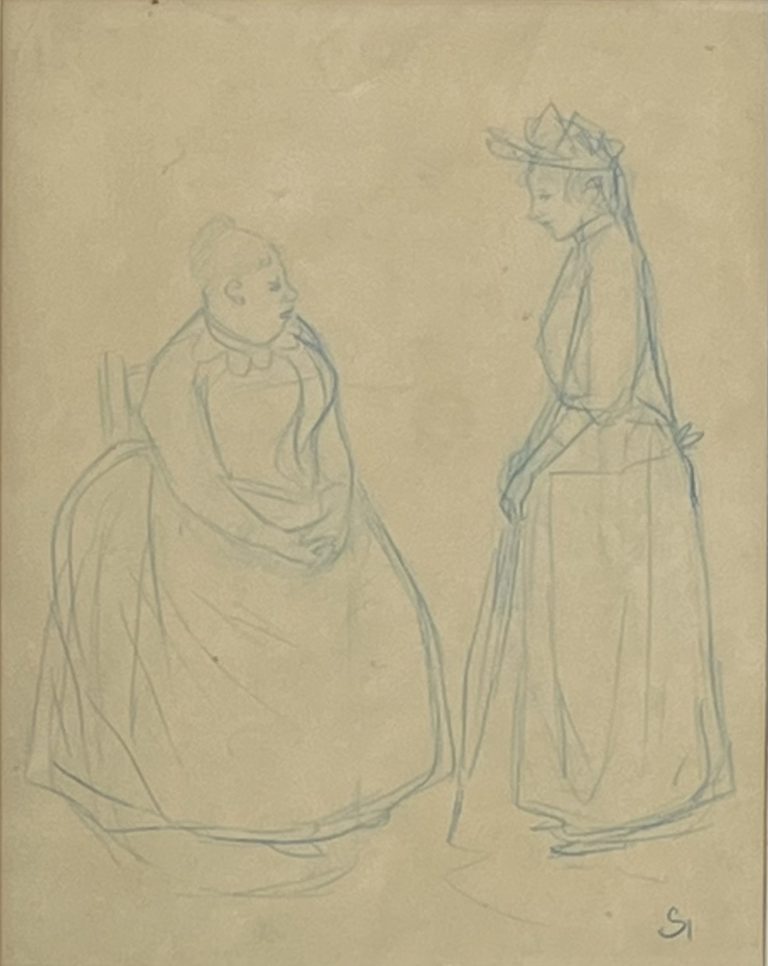 Théophile-Alexandre Steinlen (1859-1923), La jeune Femme et sa Bonne