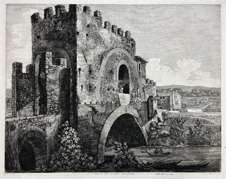 Luigi Rossini (1790-1857), Veduta del ponte Nomentano