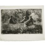 Camille Pissarro (1830-1903), Repas du Dimanche dans les Bois