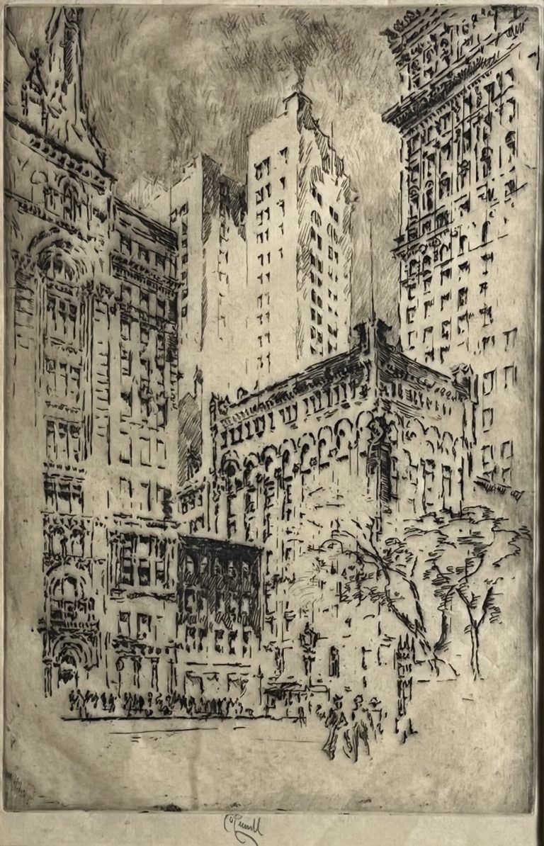 Joseph Pennell (1857-1826), Four Story House, New york
