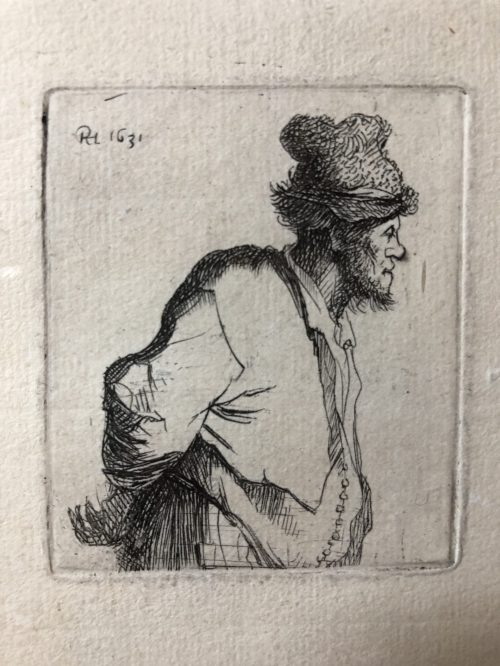 Paysan les mains derrière le dos - Rembrandt