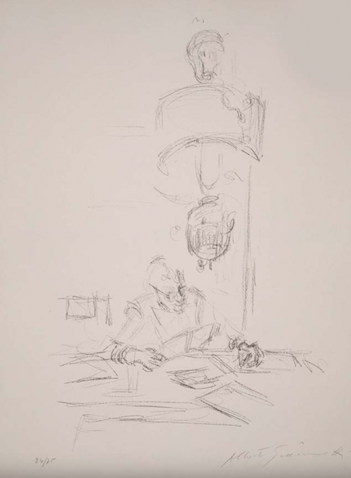 Alberto Giacometti (1901-1966) Mère de l'Artiste Lisant sous la lampe à Stampa II,1963