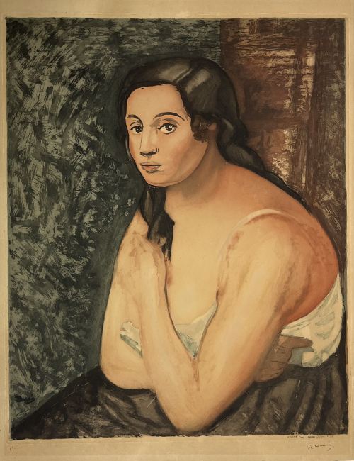 André Derain (1880 - 1954)_Buste de Femme_ Gravé par Villon