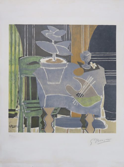 George Braque (1882 - 1963)Nature morte à la palette