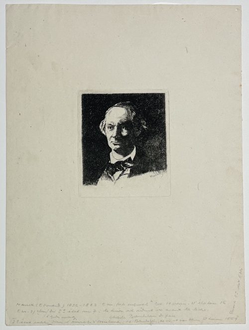 Edouard Manet (1832-1983), Portrait de Baudelaire