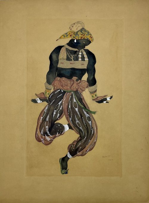 Léon Bakst (1866-1924) Le Danseur Noir (projet de costume pour les Ballets Russes 1910)