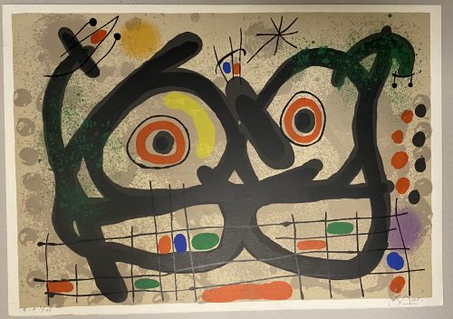 Joan Miró - Le Lezard aux Plumes d'Or Pl.III_1967
